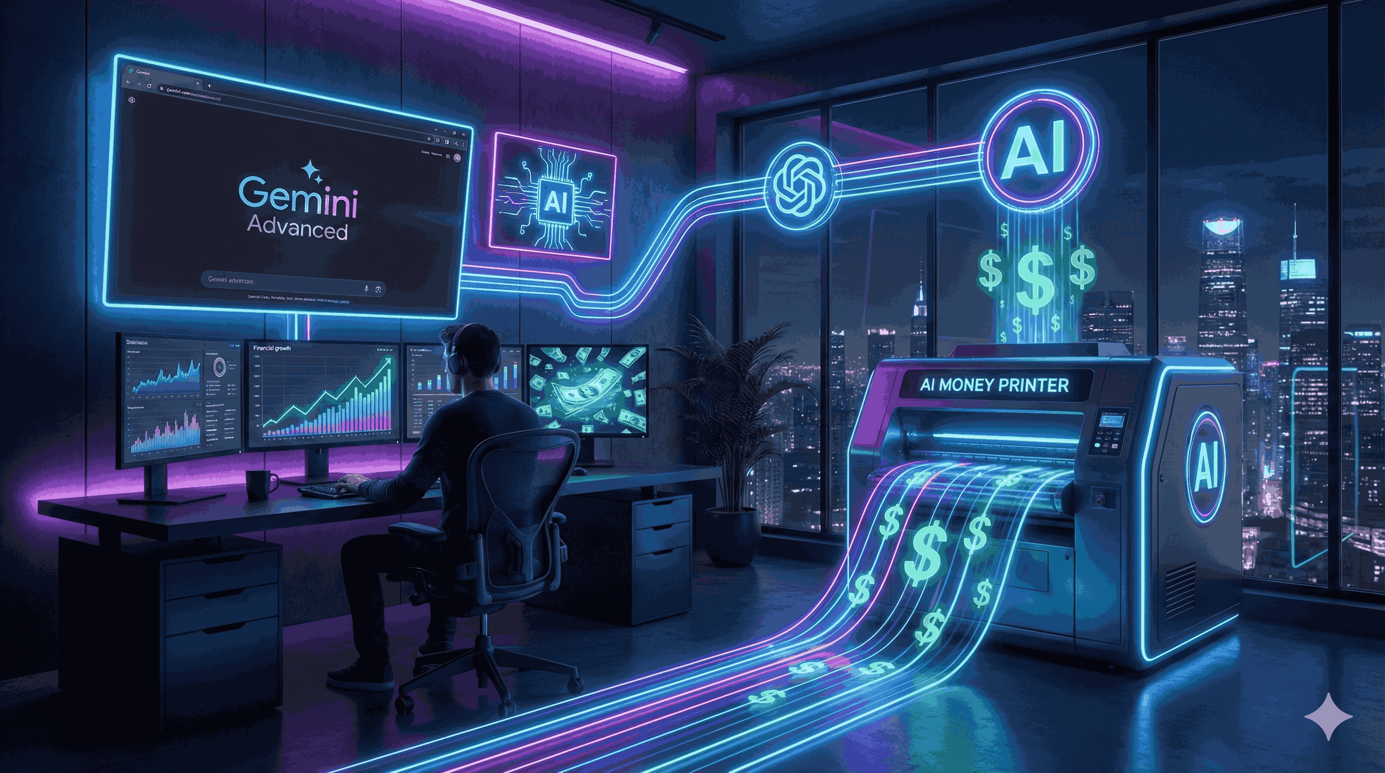 Biến Gemini Advanced Thành "Cỗ Máy In Tiền": 5 Cách Kiếm 1000$ Từ AI & Nơi Mua Acc Giá Rẻ